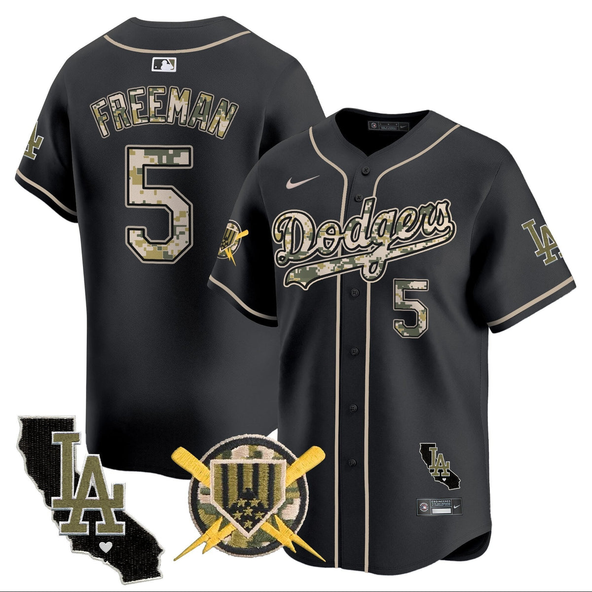 Dodgers Armed Forces Day Vapor Premier Limited Jersey - Stitched