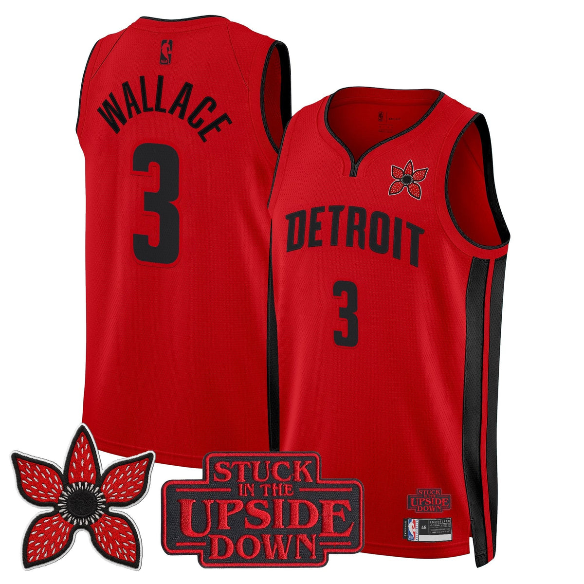 Detroit Pistons 'Stranger Things Edition' Swingman Jersey - Stitched