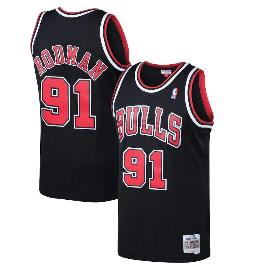 Dennis Rodman Chicago Bulls 1997/98 Hardwood Classics Jersey - Black