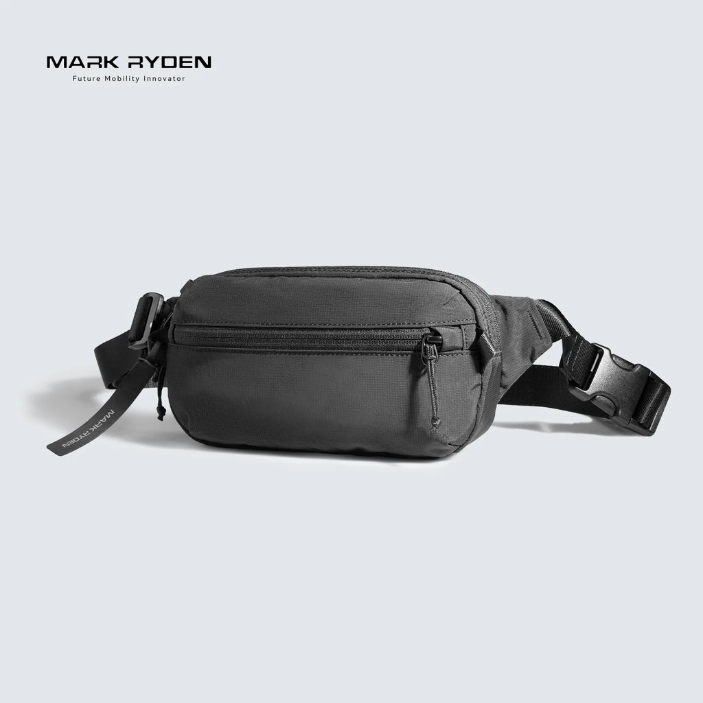 Mark Ryden Men's RFID Blocking Fanny Pack, Anti-theft Waterproof Sling Bag, Lightweight Waist Pack for Travel, Hiking, Work