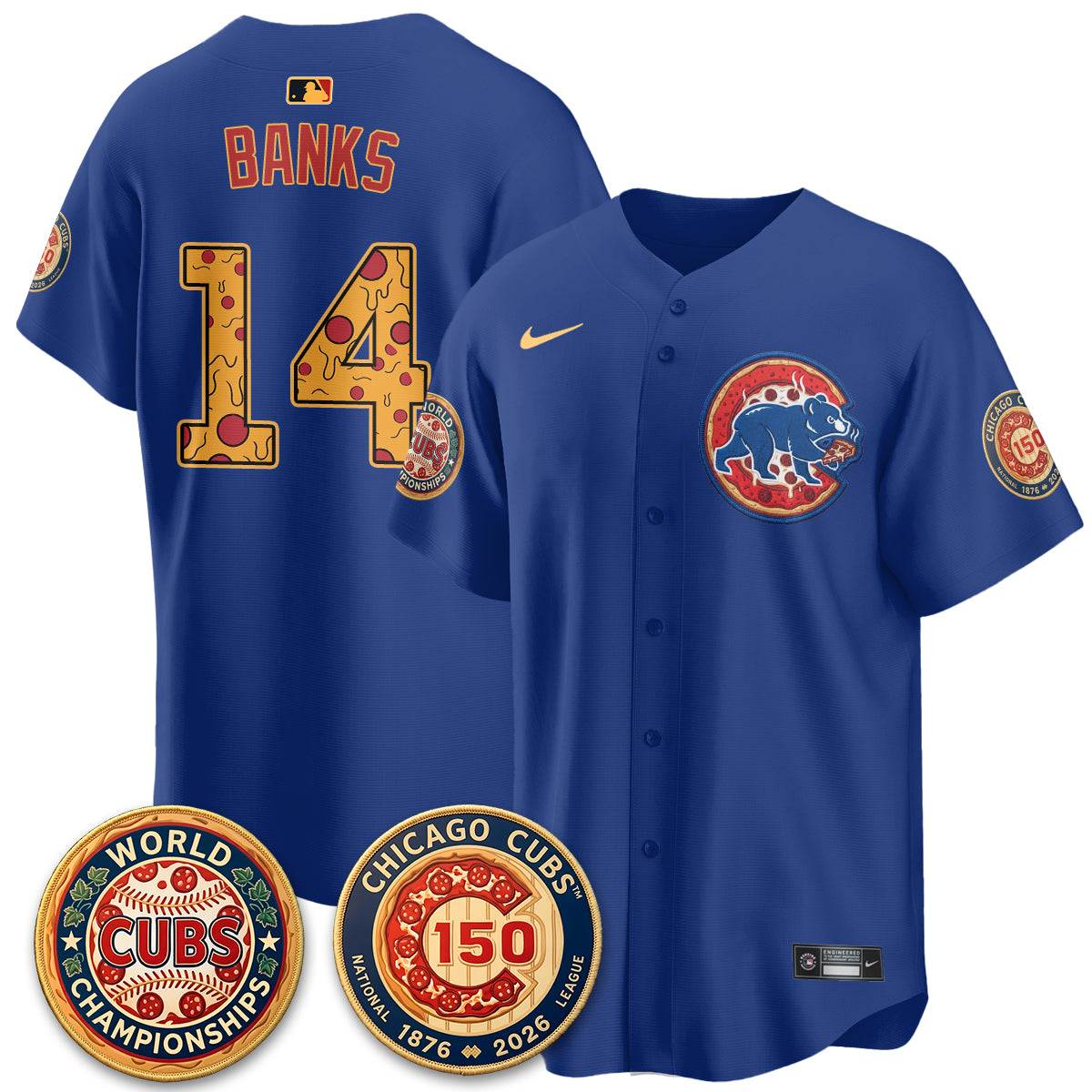 CHC Deep Dish Pizza Vapor Limited Royal Jersey - Stitched