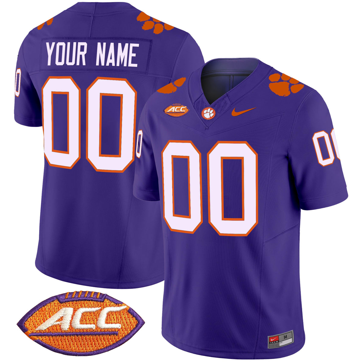 Clemson Tigers 2025 Vapor Limited Custom Jersey - All Stitched