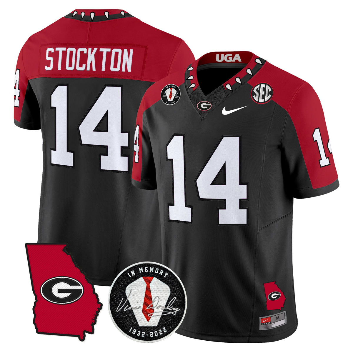 Men's Georgia Bulldogs 2025 Color Sleeves Vapor Limited Jersey - All Stitched