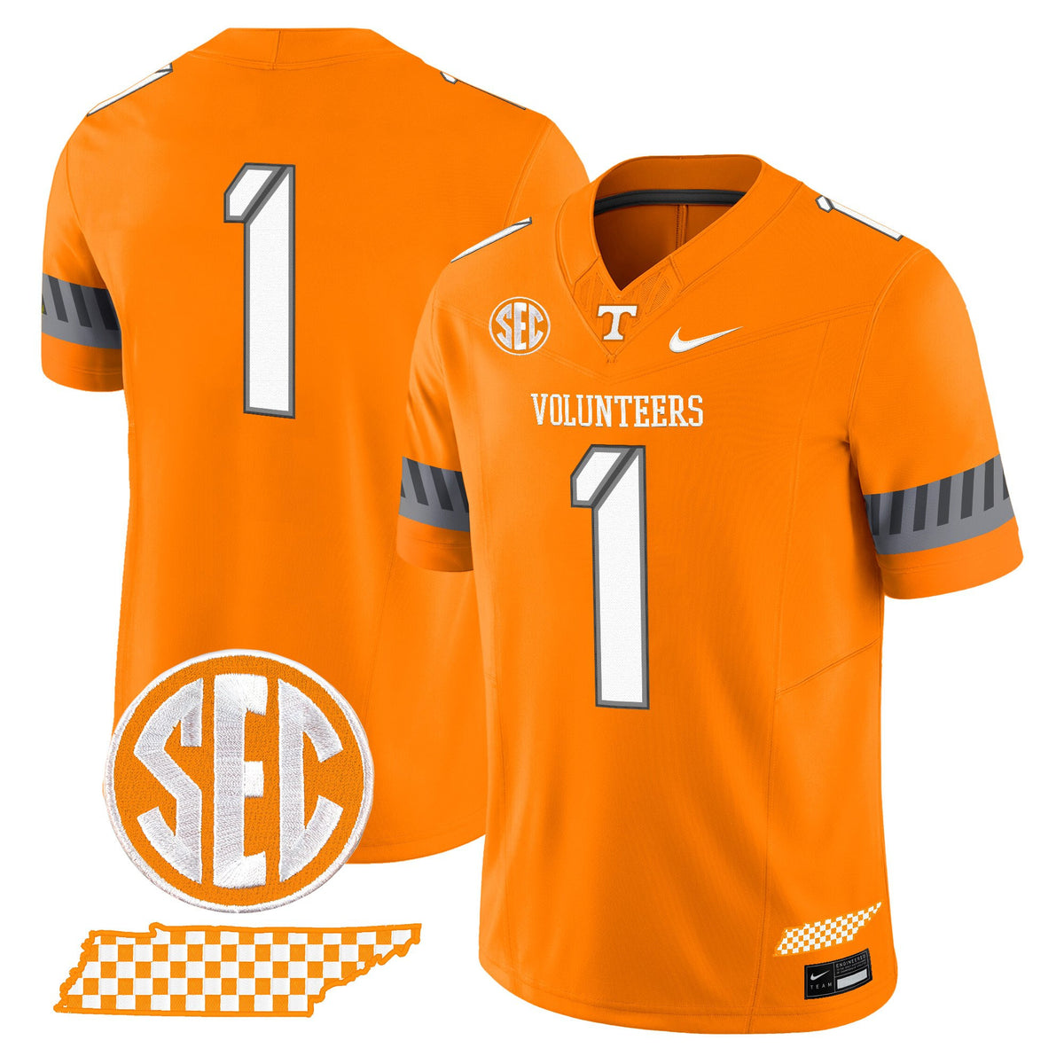Men's Tennessee Volunteers 2025 'Smokey Grey Series' Vapor Limited Jersey V2 - All Stitched