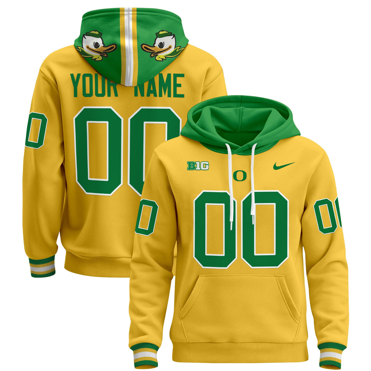 Oregon Ducks 2024 Custom Pullover Hoodie