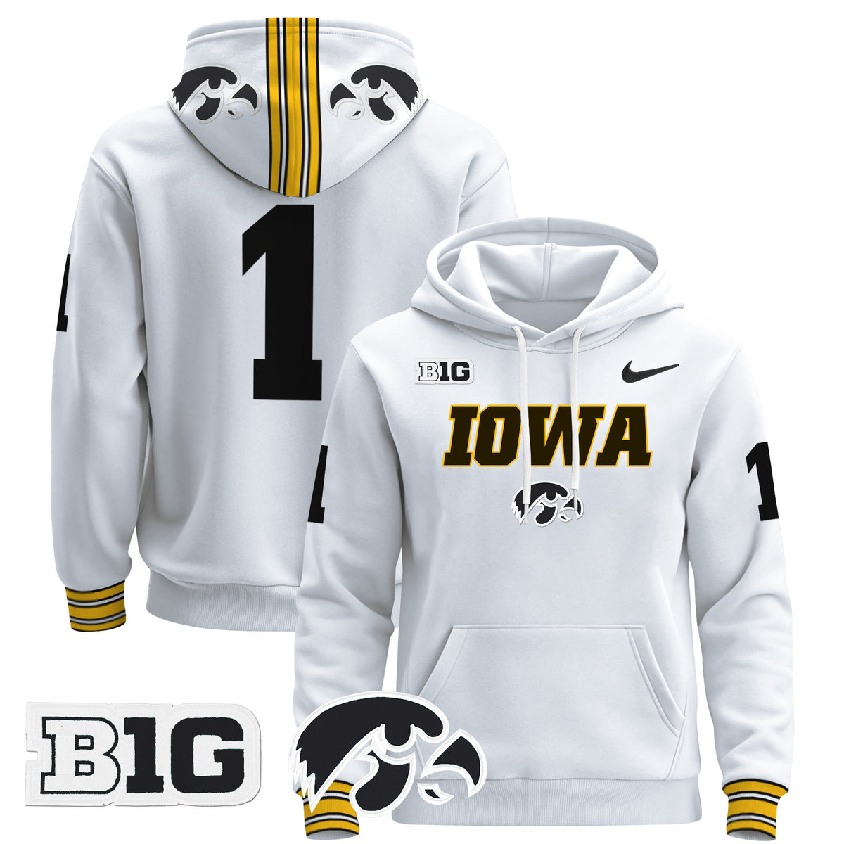 Iowa Hawkeyes 2024 Pullover Hoodie V3