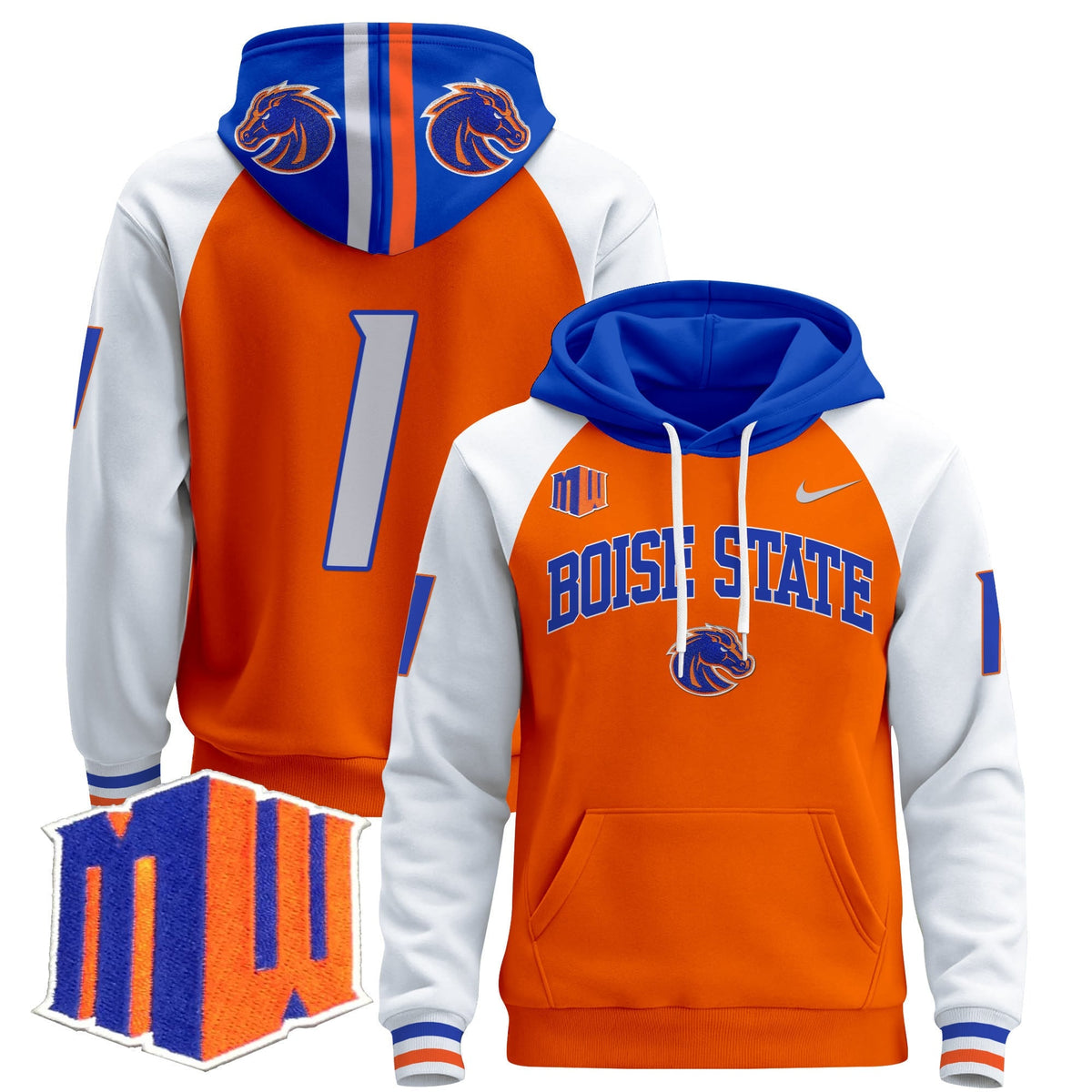 Boise State Broncos 2024 Pullover Hoodie V3