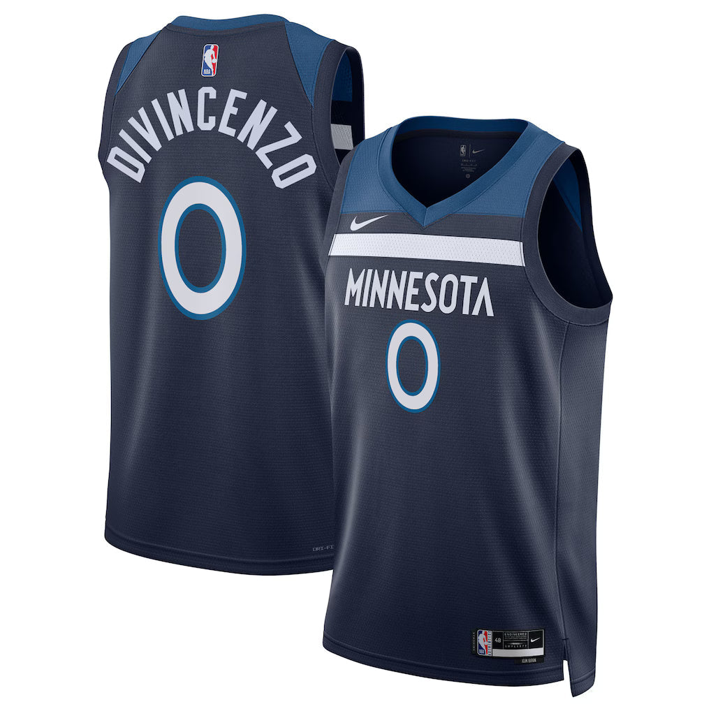 Donte DiVincenzo Minnesota Timberwolves Unisex Swingman Jersey - Icon Edition - Navy